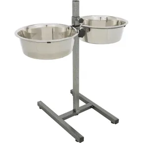 Hundebar, Höhe 60 cm, 2 Näpfe 4,5 l/28 cm